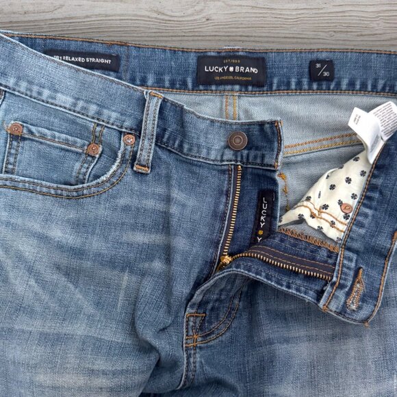 Lucky Brand Mens 181 Anto Relaxed Wash Stretch Denim Straight Jeans 31 x 30 - Picture 7 of 9